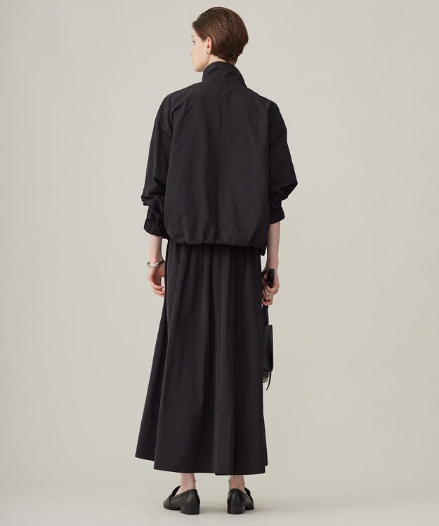 ICB 【洗える】 エステルメモリータフタ ブルゾン ブラック系