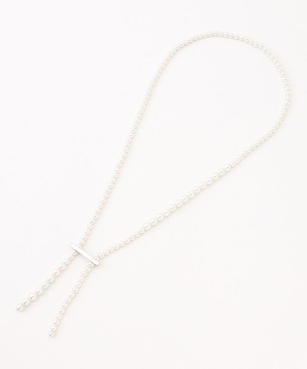 TOCCA RANDOM PEARL LARIAT NECKLACE ネックレス シルバー系