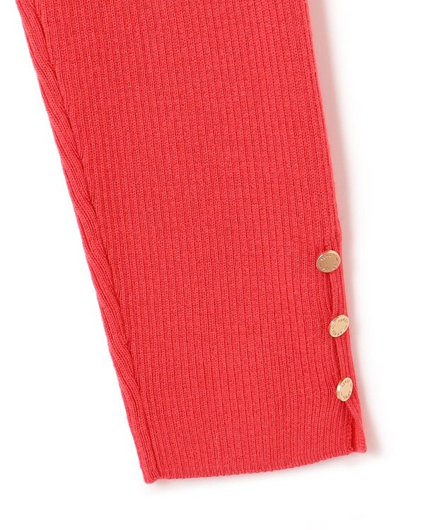 23区 【洗える】ウーステッドウール 重ね襟 ニット オレンジ系