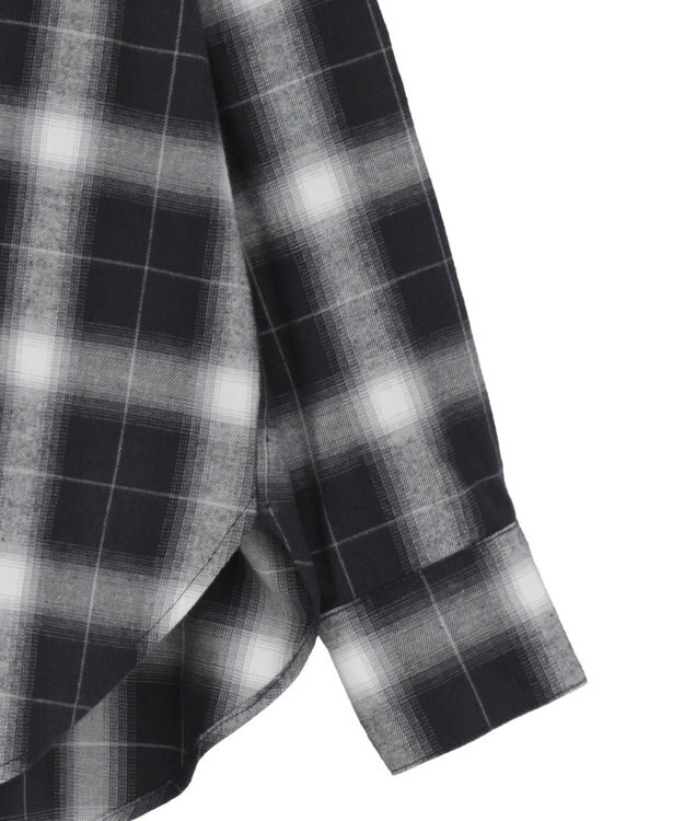 AMERICAN HOLIC ビエラ起毛チェックシャツ Black