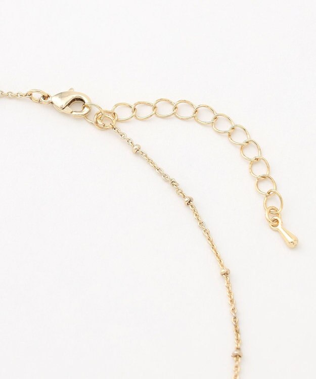 組曲 ハーフパールハート ネックレス ゴールド系