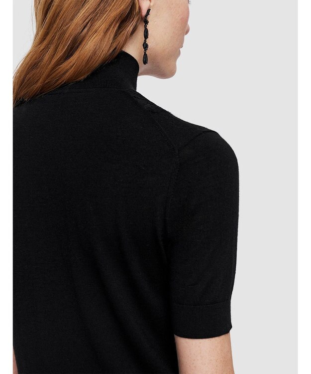 JOSEPH レース&ニット　ショートスリーブニット Black