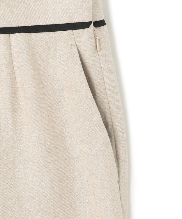 BEIGE， 【S-size】CHESTNUT / ワイドパンツ Flax