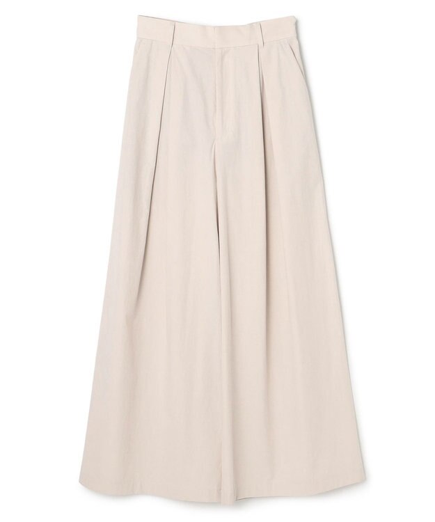 uncrave カラータイプライター ワイドパンツ ライトベージュ