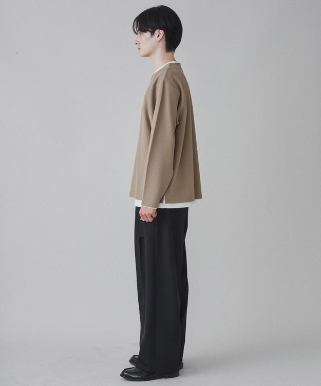 WEGO 【2点SET】アンサンブルキーネックプルオーバー ベージュ