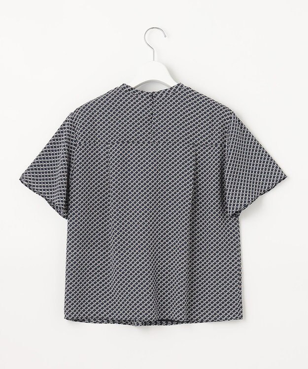 J.PRESS LADIES 【2WAY】幾何プリント ボウタイ カットソー ネイビー系5