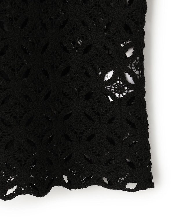 UNFILO 【前後着用可能】ラッセルレース 2WAYプルオーバー ブラック