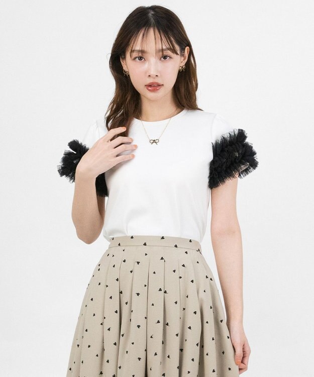 TOCCA 【星風まどかコラボ】DOT GARLAND Tシャツ アイボリー系5