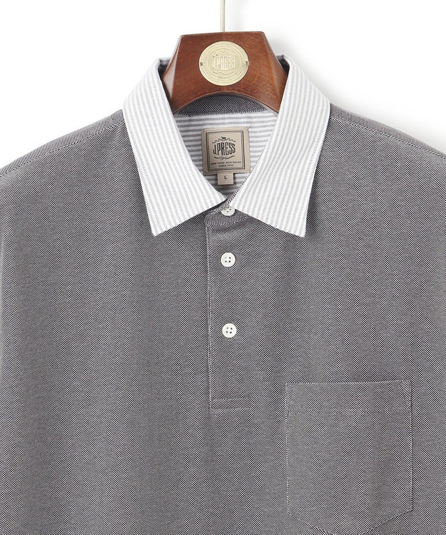 J.PRESS MEN クールビズの頼れる味方【WEB限定】【ビジネス対応 / 吸水速乾】カノコインレイ ポロシャツ グレー系