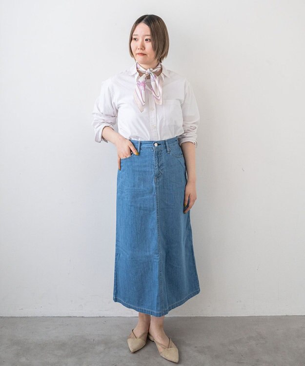 caqu FS 4/5丈 デニムスカート 3years