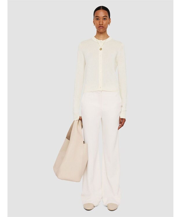 JOSEPH 【洗える】コットンカシミヤ　カーディガン Ivory