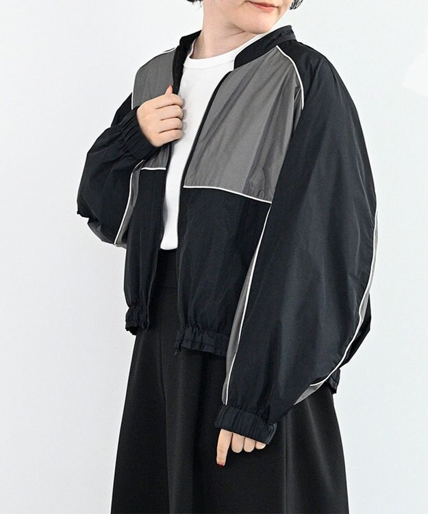 FORFORMO Ruffle Collar Blouson ラッフルカラーブルゾン グレー