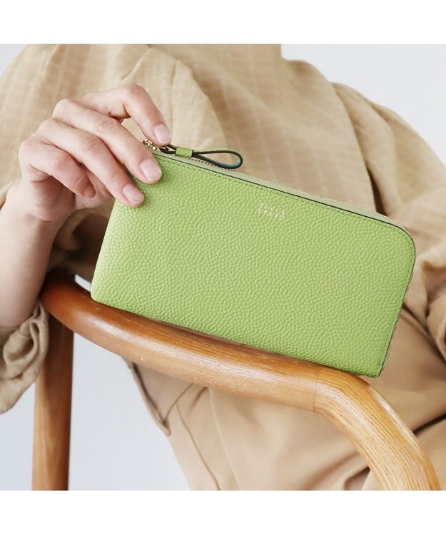 PELLE BORSA 短い長財布 Fine Goods フィーネグッズ 5443 レタスグリーン