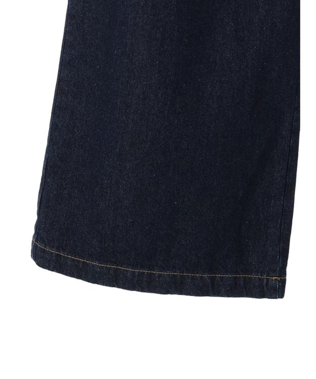 earth music&ecology ボタンフライワイドデニムパンツ Indigo