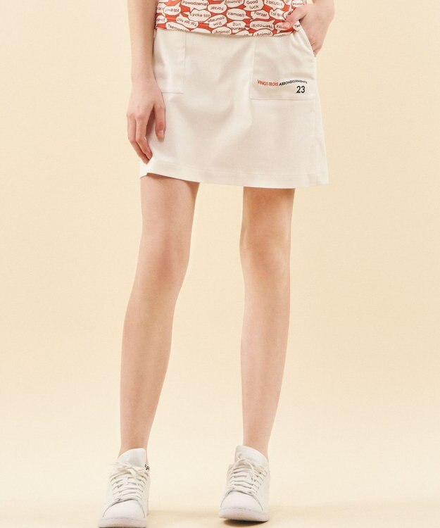 23区GOLF 【WOMEN】【ストレッチ】アポロックスカート ホワイト系