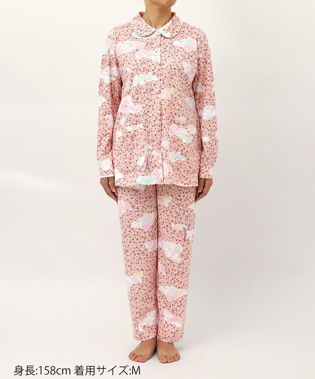 tsumori chisato SLEEP ツモリチサト パジャマ 長袖 長ズボン 綿100%(本体) レディース UDX581 /ワコール ベージュ