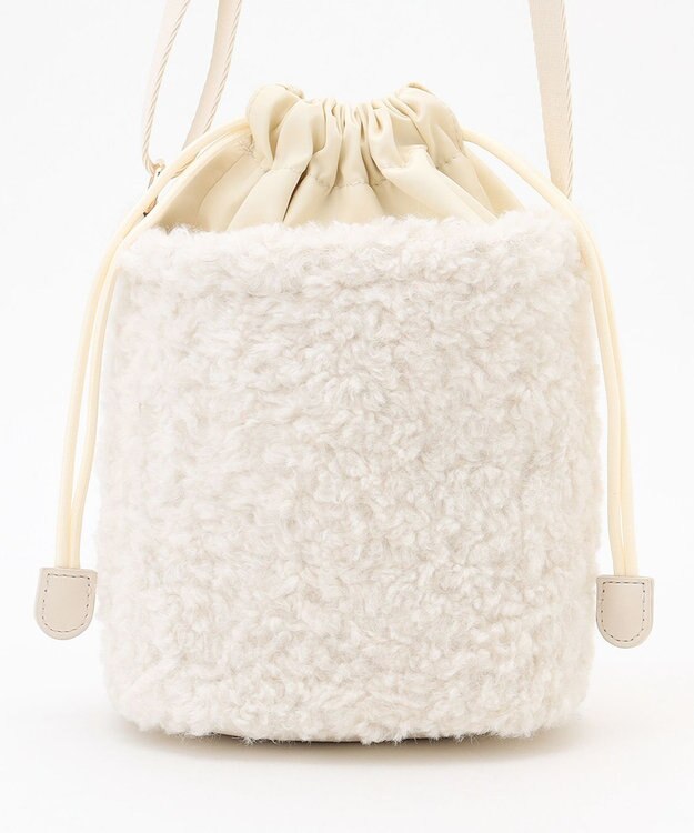 ANY バケットファーショルダーバッグ エクリュ