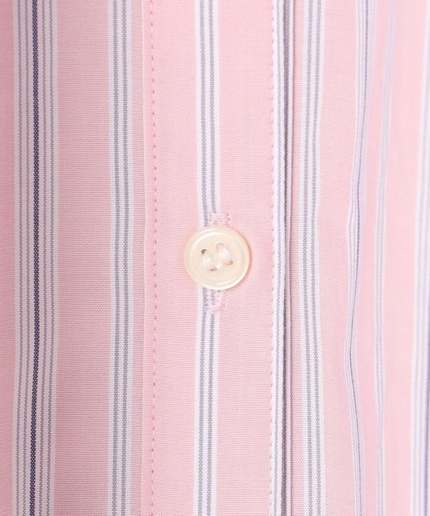 ANY オーバーサイズシャツ ピンクストライプ