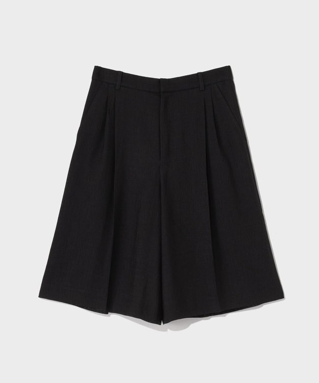 GRACE CONTINENTAL リネンライクシアーパンツ ブラック