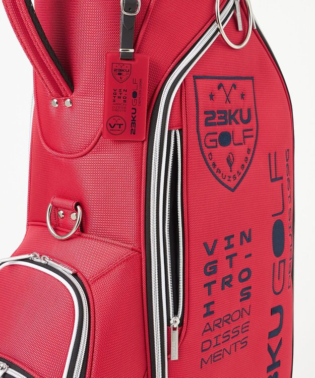 23区GOLF 【UNISEX】ツアーモデル キャディバッグ レッド系