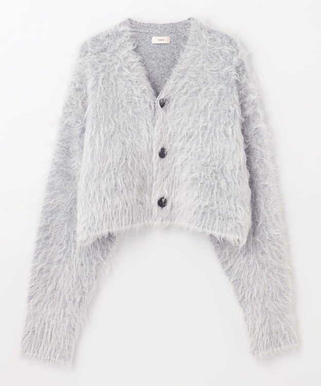 NAVE 【Nave】モヘアシャギー ショートカーディガン ライトグレー系