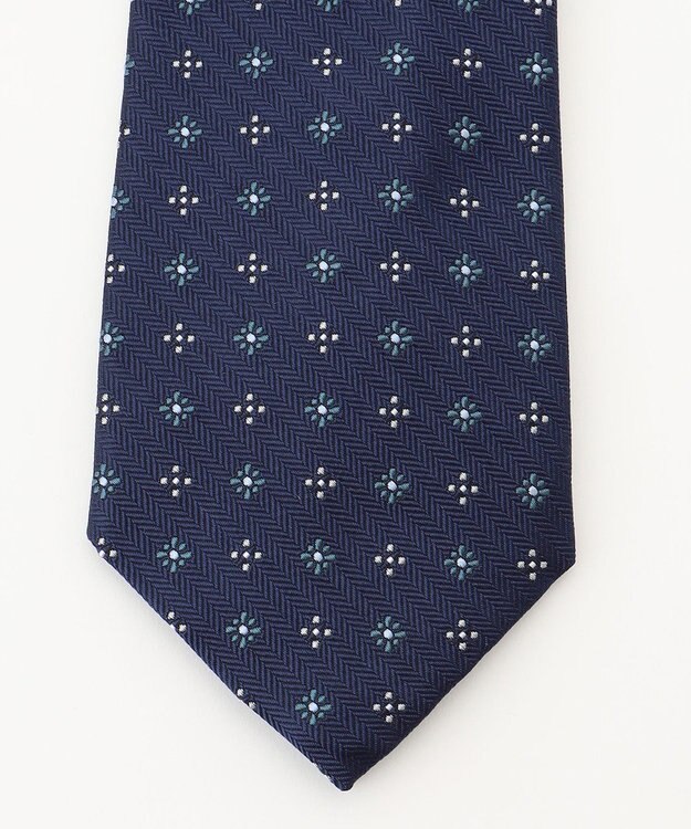 J.PRESS MEN 【VINTAGE JACQUARD COLLECTION】小紋柄 ネクタイ ネイビー系8