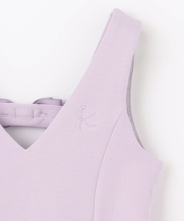 組曲 KIDS 【110-140㎝】ダンボールニット ジャンスカ ラベンダー系