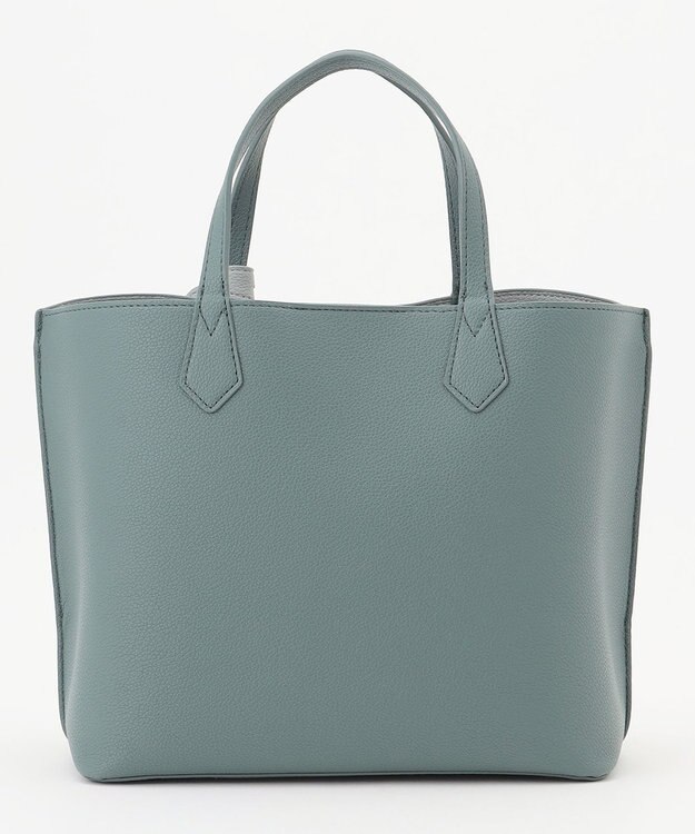 LA BAGAGERIE 【MONICA】バイカラーミディトートバッグ ダークブルー