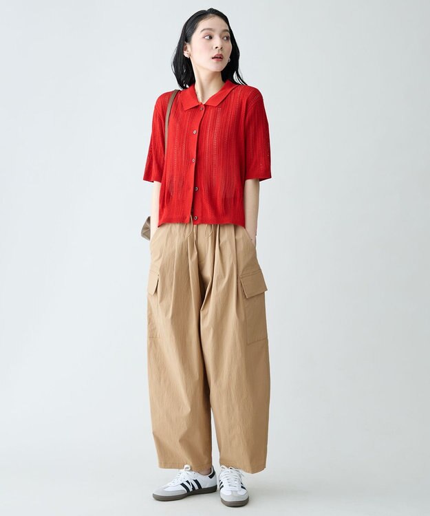ANY レーシーポロカーデ レッド