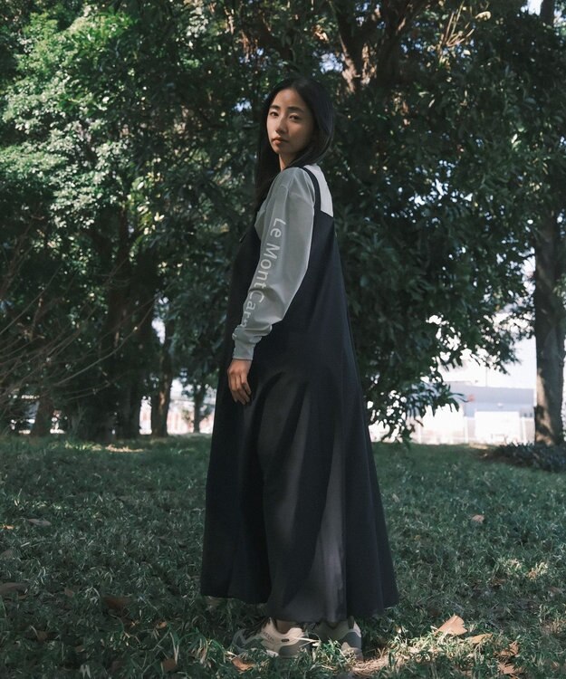 SHARE PARK LADIES 【UNISEX】吸水速乾 ショルダーロゴロングスリーブTシャツ（S・Mサイズ） グレー