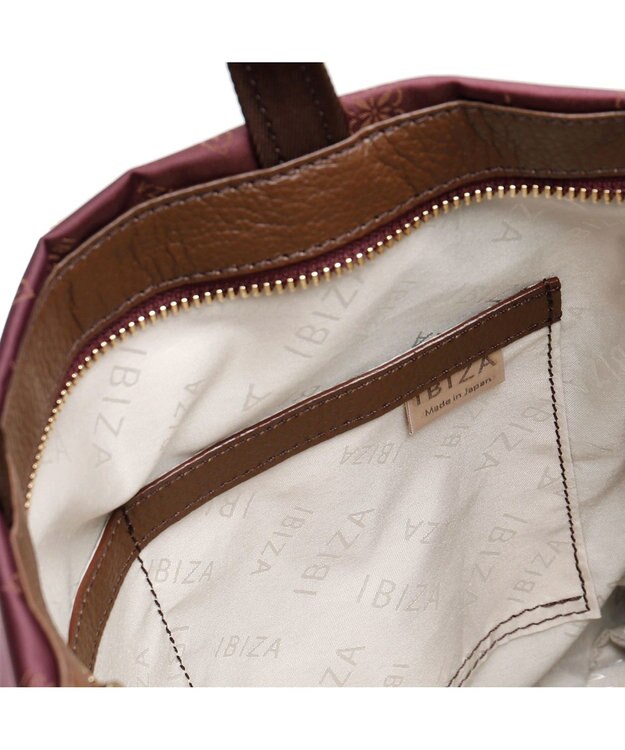 IBIZA ロゴナイロン　2WAYバッグ バーガンディ
