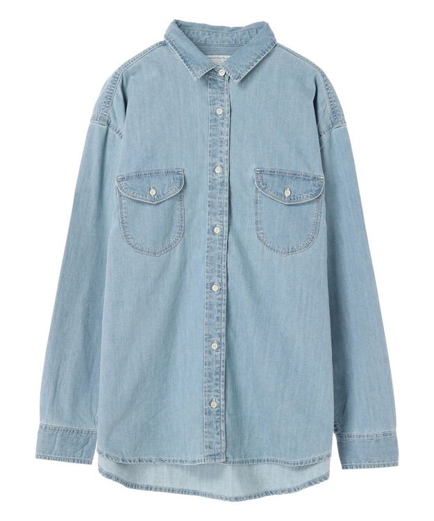 AMERICAN HOLIC Ｗポケットデニムシャツ Indigo