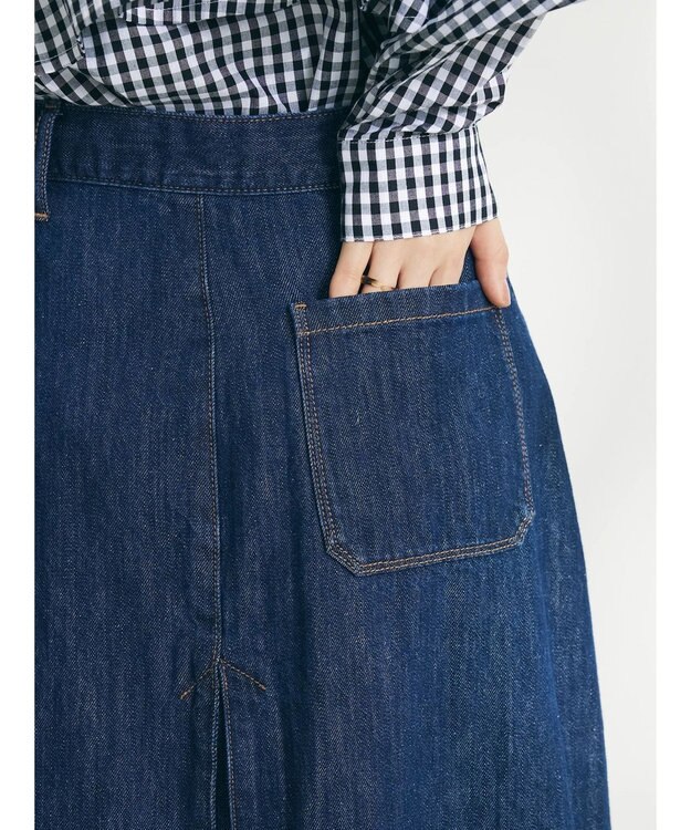 CRAFT STANDARD BOUTIQUE Ａライン４ＷＡＹデニムスカート Dark Indigo