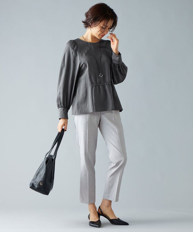 自由区 【ご好評につき新色追加・接触冷感・UVカット・吸水速乾・洗える・XXSサイズあり】シェルタリングドライオックス テーパードパンツ （新色）グレー系