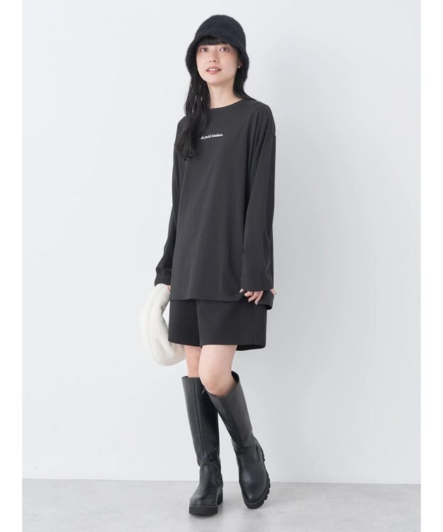 earth music&ecology Ａｕ　ｐｅｔｉｔ　ｂｏｎｈｅｕｒ　ロンＴ Black