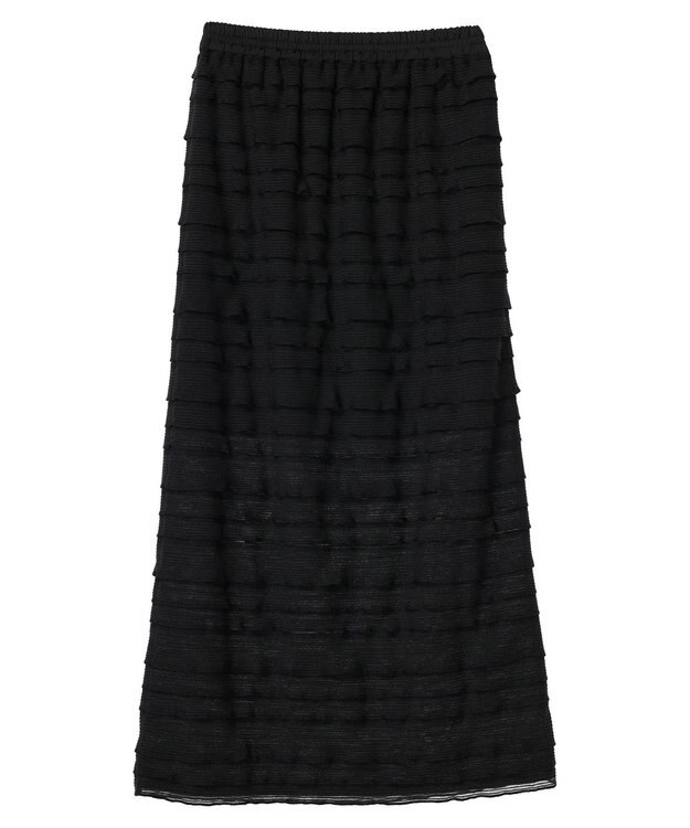 Green Parks ・ＥＬＥＮＣＡＲＥ　ＤＵＥ　ティアードフリルナロースカート Black