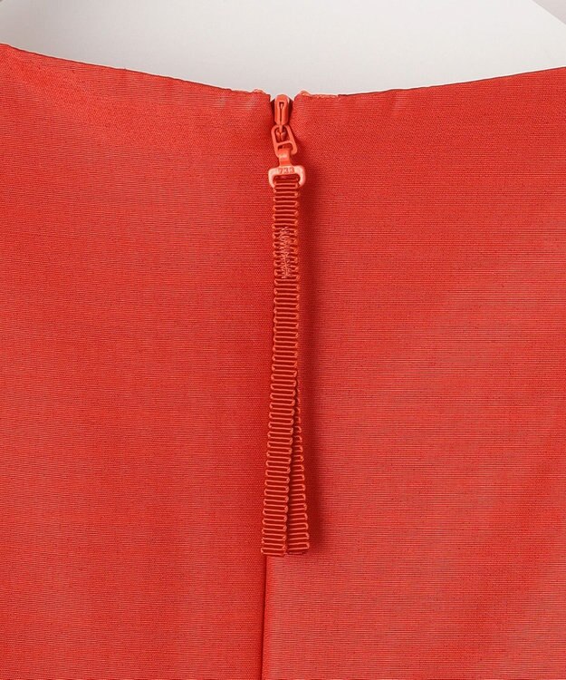 自由区 【WEB限定カラーあり・洗える】タッサーポプリンノースリーブ ワンピース [WEB限定]ディープオレンジ