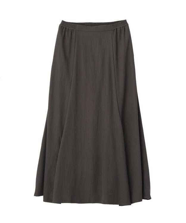 Green Parks さらっとナロースカート Charcoal Gray