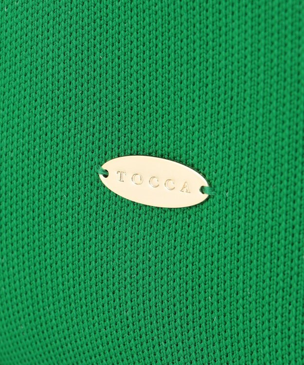 TOCCA 【ヨンア×大人百花×TOCCAコラボ】【A4サイズ対応】RHYTHM OF PEARL KNITBAG ニットバッグ グリーン系