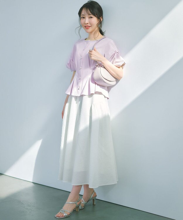 組曲 S 【美人LABコラボ】ビューティーファンクションジャージー パールコルセットトップス ピンク系