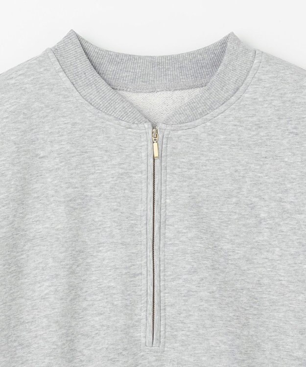 ANY ハーフジップスウェット ライトグレー