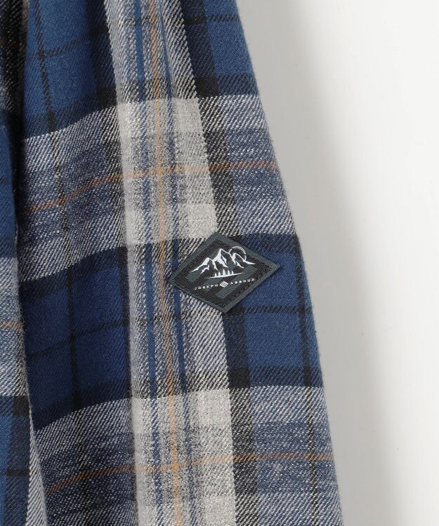 JOSEPH ABBOUD MOUNTAIN 【サスティナブル】オーガニックラフィーチェック シャツ ネイビー系4