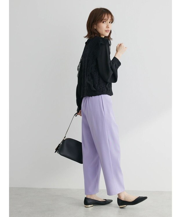 Green Parks アンクル丈／選べる美脚みえパンツ Lavender