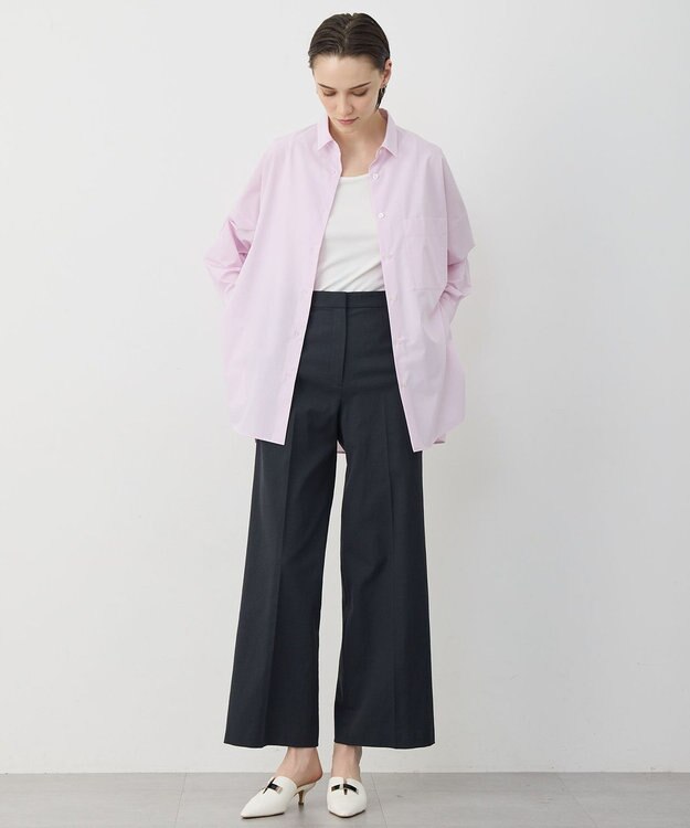 ICB 【先行予約】 クリーンブロード ポンチョシャツ ライトピンクストライプ