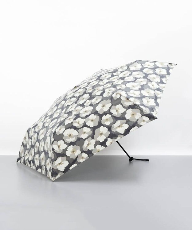 AURORA Blao（ブラオ）超耐風 花柄オールシーズン傘（折りたたみ・55㎝） ブラック