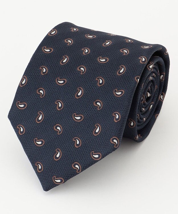 KASHIYAMA KASHIYAMAオリジナル【JAPAN MADE】ペイズリーネクタイ ブラウン