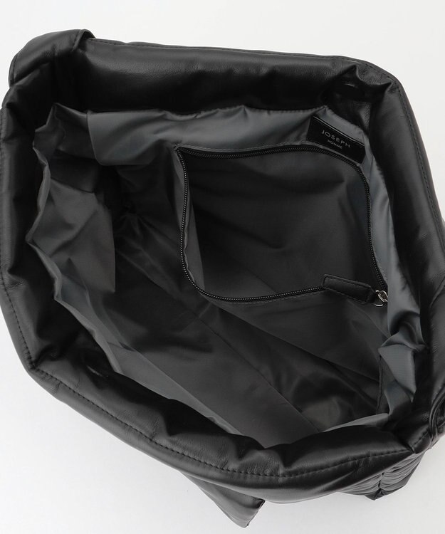 JOSEPH HOMME シンセティックソフトレザー　ワンショルダー バッグＬサイズ ブラック系