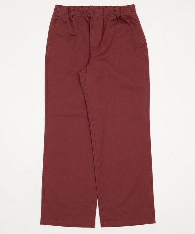 WEGO 【ユニセックス着用ITEM/XSSMLサイズ展開/ウエストゴム】ユルフィットコットンイージーパンツ レッドその他
