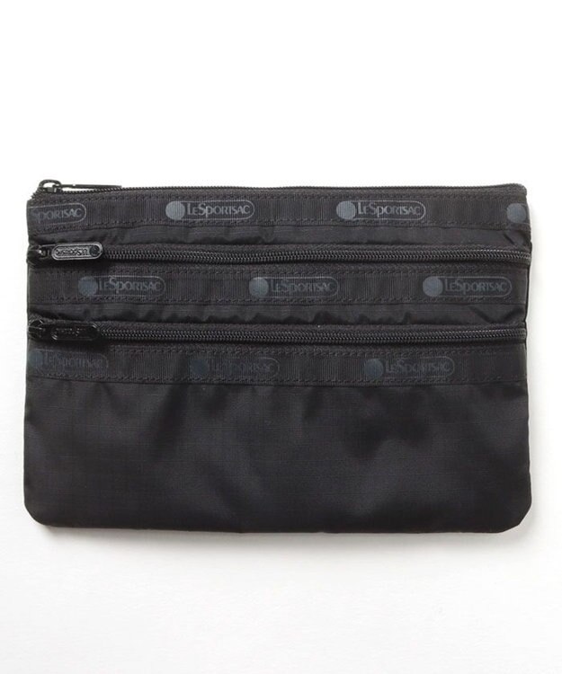 LeSportsac 3ZIP COSMETIC/リサイクルドブラックJP リサイクルドブラックJP