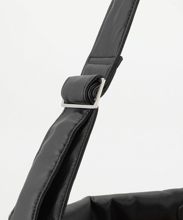 JOSEPH HOMME シンセティックソフトレザー　ワンショルダー バッグＬサイズ ブラック系